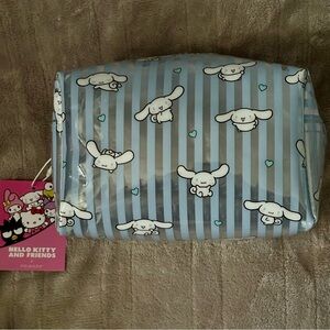 Hello Kitty and Friends-Cinnamoroll-Blue Striped Cosmetic Bag